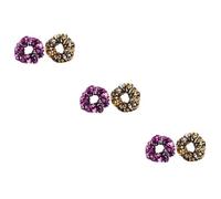 FRCOLOR 6pcs Sequin Hair Ties Women Girls Hair Ring Ponytail Holders Elastic Rope Accessory