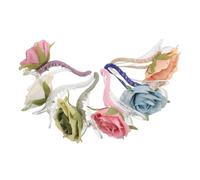 FRCOLOR 6pcs Simulation Flower Hairpin Artificial Floral Hair Accessories Non Slip Claw Clip Mexican Flower Brooches for Women Girls Wedding Prom Party