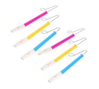 FRCOLOR 6pcs Slide Whistle Musical Instrument for Portable Push Pull Flute with Melodious Sound Durable Whistles for Party Music Practice and Fun Blowing Play