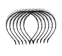 FRCOLOR 6pcs Slip Hairband Teeth Comb Nonslip Headband for Women for Plaited Hair Braid Styling