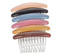 FRCOLOR 6pcs Slip Hairpin Decorative Hair Combs for Women Wide Teeth Comb Clips for Hair Styling for Wedding