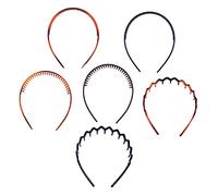 FRCOLOR 6pcs Slip Women Hair Hoop Teeth Hair Hoop for Women Teeth Bands Home Fashion Random Styles