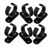 FRCOLOR 6pcs Small Microphone Holder Stand Mic Clamp Desktop Mount Bracket Base for Recording Mic Supplies