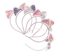 FRCOLOR 6pcs Sparkling Boys and Girls Hairband Cat Ear Clips Headband for Girls Birthday Party Headband for Little Random Style