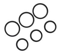 FRCOLOR 6Pcs Stethoscope Diaphragm Replacement Covers Plastic Stethoscope Accessories Kit for Adult and Pediatric Use Medical Maintenance