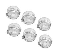 FRCOLOR 6pcs Stove Knob Covers Protective Gas Stove Knob Protector for Safety Easy Install Visual Access for Home Kitchens
