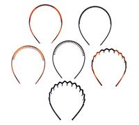 FRCOLOR 6pcs Tooth Hair Comb Headband Women Hair Hoop Slip Design Fine Teeth Bands for Women