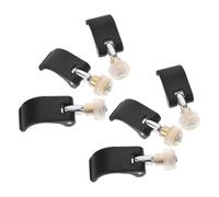 FRCOLOR 6pcs Trekking Pole Locking Clips External Lock Parts for Walking Sticks and Trekking Poles Nylon Material with Nut Screws Resistant to Wear Enhanced Stability Outdoor Hiking