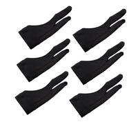 FRCOLOR 6Pcs Two Finger Drawing Gloves Anti-Touch Smudge Artist Gloves for Tablet Tracing Pad Reduce Friction and Prevent Accidental Screen Contact Suitable for Both Hands and Various