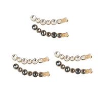 FRCOLOR 6pcs Updo Ponytail Clip Banana Hair Clip Rhinestone Ponytail Holder Hair Claw Large for Women for Work Grey
