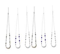 FRCOLOR 6pcs Vintage Retro Headband Women Rhinestone Hippie for Wedding Party Prom