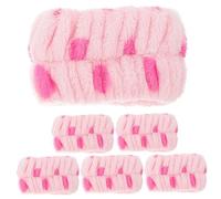 FRCOLOR 6pcs Wash Wristbands Absorbent Flannel Face Wash Bands Comfortable Spa Wristbands for Home Use Chic and Stylish Hand Accessories for Women