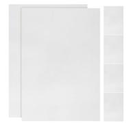 FRCOLOR 6pcs White Heat Shrink Sheets Made of Sturdy Bops Material, Semi- and Night Glowing, for DIY Craft and Making Keychains, Stimulate Imagination and Not Easy to Break