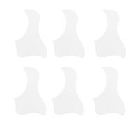 FRCOLOR 6pcs White Self-adhesive Plastic Acoustic Guitar Pickguards Protective Covers for Guitar Surface Protection Suitable for Players