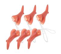 FRCOLOR 6pcs Witch Nose Lightweight Vinyl Funny Prop Noses for Halloween Costume Accessories Party Tricks Role Playing and Wicked Decorations
