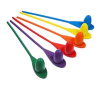 FRCOLOR 6pcs Wooden Balancing for Outdoor Spoon Game for Sensory Training and Coordination Equilibrium Practice for Birthday Parties and Family Activities