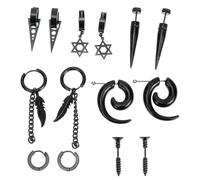 FRCOLOR 7 Pairs Stylish Screw Ear Studs Set Punk Style Ear Decoration for Women Comfortable Skin Friendly Fashion Earrings for All Occasions