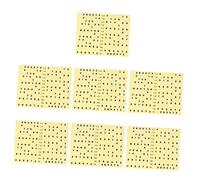 FRCOLOR 7 Pcs Guitar Fretboard Decals Easy to Install and Remove Stickers for Beginners Durable Vinyl Fretboard Markers for Quick Mastery of Guitar Notes