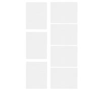 FRCOLOR 7pcs White Plastic Wire Mesh Sheets for Animal Masks and Fursuit Masks, Comfortable Material, Adapt to Fit, for Themed Parties and Costume Performances