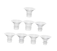 FRCOLOR 8 pcs Silicone Breast Pump Flange Inserts Comfortable Wearable Electric Pump Accessories Smooth Surface Soft Material for Secure Fit and Gentle Use