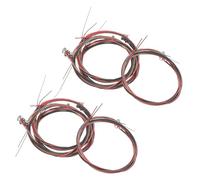 FRCOLOR 8 Sets Colored Acoustic Guitar Strings Steel Wire for Folk and Classical Guitars Replacement Strings with Platinum Packaging for Practice and Performance