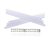 FRCOLOR 8 Sets LED Aluminum Track U-shaped Strip Light Housing Kit with Sl luminium Alloy Construction, Professional Look for Commercial Space Lighting Projects