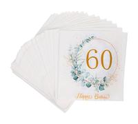 FRCOLOR 80pcs Disposable Eucalyptus Paper Napkins with Green Leaf Design - Birthday Party Dinner Napkins for Women, Tropical Leaves Theme Guest Towels for Bathroom and Dining Table