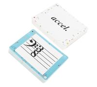 FRCOLOR 80pcs Music Note Flash Cards for Music Education Cards with Bright Colors Portable Design for Piano Violin Theory Training and Rhythm Study