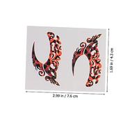 FRCOLOR 8pairs Temporary for Boys and Girls Eye Liner Stickers Tattoo Stencil for Eye Decor Makeup Tape