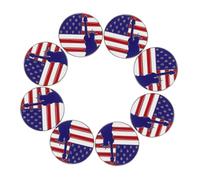FRCOLOR 8Pcs American Flag Brooch Pins Statue of Liberty Enamel Lapel Pins for Women Clothing Bags Memorial Day Independence Day Accessories Celebrate Patriotism with Stylish Versatility