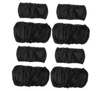 FRCOLOR 8pcs Black Oxford Cloth Stroller Wheel Covers Portable Wear Resistant Pushchair Wheel Protection Accessories to Keep Your House Clean When Bringing Stroller