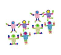 FRCOLOR 8pcs DIY Dismountable Robot for Sensory Decompression Gadgets Impact Resistant Educational for Creative Play Fun for Teens