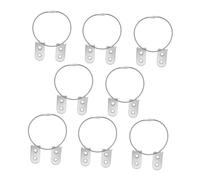 FRCOLOR 8pcs Furniture Tip Kit Metal Wall Anchors for Cabinets Dressers Shelves Earthquake Resistant Safety Straps for Pet Proofing Easy Install Fit Prevent Falling