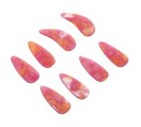 FRCOLOR 8pcs Guzheng Fingernails Curved Dual Sided Student Picks for Chinese Musical Instrument Performance Rehearsal Practice Learning Kit