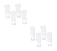 FRCOLOR 8pcs Leakproof Silicone Travel Bottles Suction Base Containers Lids for Cosmetics