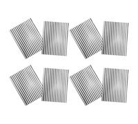 FRCOLOR 8Pcs Lightweight Corrugated Aluminum Roofing Panels for DIY Model House Roof Tiles and Miniature Architectural Diorama Materials