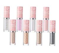FRCOLOR 8pcs Liquid Glitter Eyeshadow Set for Stunning Looks Sparkle Liquid Eyeliner and Eye Shadow Stick for Daily Festival and Party Makeup Safe and Comfortable for Skin Types