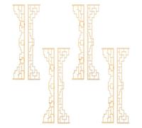 FRCOLOR 8pcs Miniature Dollhouse Screen Divider Set, Small Wooden Room Divider for Dollhouse Decoration, Diy Chinese Style Privacy Screens Accessories for Mini Furniture Models