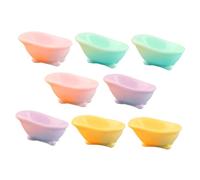FRCOLOR 8pcs Miniature Resin Doll House Bathtubs Micro Landscape Decor for Doll Bath Accessories Bathroom Decoration Gifts