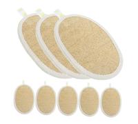 FRCOLOR 8pcs Natural Loofah Dishwashing Sponges Supple Organic Cleaning Sponge Pads for Kitchen Dishes and Bathroom Use Scrubber Brushes for Home Cleaning
