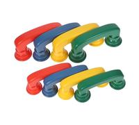 FRCOLOR 8Pcs Plastic Simulation Handset Realistic Telephone Model for Language Development and Logical Thinking Classroom Use Safe and Easy to Operate