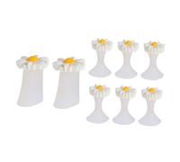 FRCOLOR 8pcs Silicone Toe Separator for Pedicure Toe Spreaders Toenail Separator for Nail Art Supplies and Foot Spa Care