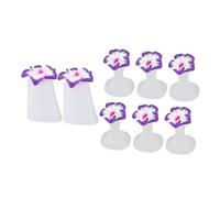 FRCOLOR 8pcs Silicone Toe Separators for Pedicure Toenail Separator Toe Spreaders for Manicure and Nail Art Supplies