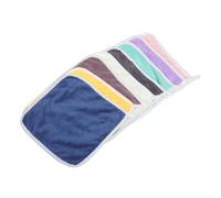 FRCOLOR 8pcs Soft Flannel Washcloths Absorbent Square Face Towels for Versatile Hand and Face Cleansing Cloths Machine Washable Towels for Bathroom Spa Kitchen Use