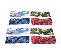 FRCOLOR 8pcs Sports Headbands for Teens and High Elasticity and Quick Drying Cloth Material, Trendy Camouflage Pattern Sweatbands for Intense Workouts and Running