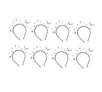 FRCOLOR 8pcs Star Shape Girls Hair Bands Little Girls Hair Accessories Decorative Star Headband Glitter Decor Birthday Tiara Headpiece