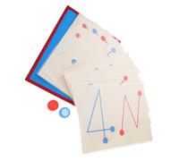 FRCOLOR 8pcs Training Cards for Left Right Brain Development Hand Eye Coordination Montessori Enhances Cognitive Skills Creativity Educational Plaything