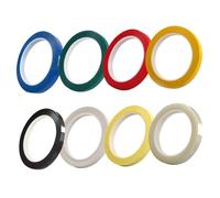 FRCOLOR 8pcs Violin Fingerboard Tapes with Color-coded Self-adhesive Stickers for Violin and Cello, Fretboard Note Position Decals for Beginner Intonation Training and Musical Learning