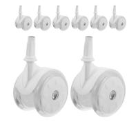 FRCOLOR 8pcs Walker Wheels Replacement Plastic Rubber Universal Stroller Casters Pushchair Wheel Accessories Parts for Walkers