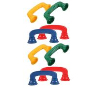 FRCOLOR 8Pcs Whisper Phone Abs Educational Reading Phones for Speech Therapy Color Recognition Hearing Development Portable Pretend Play